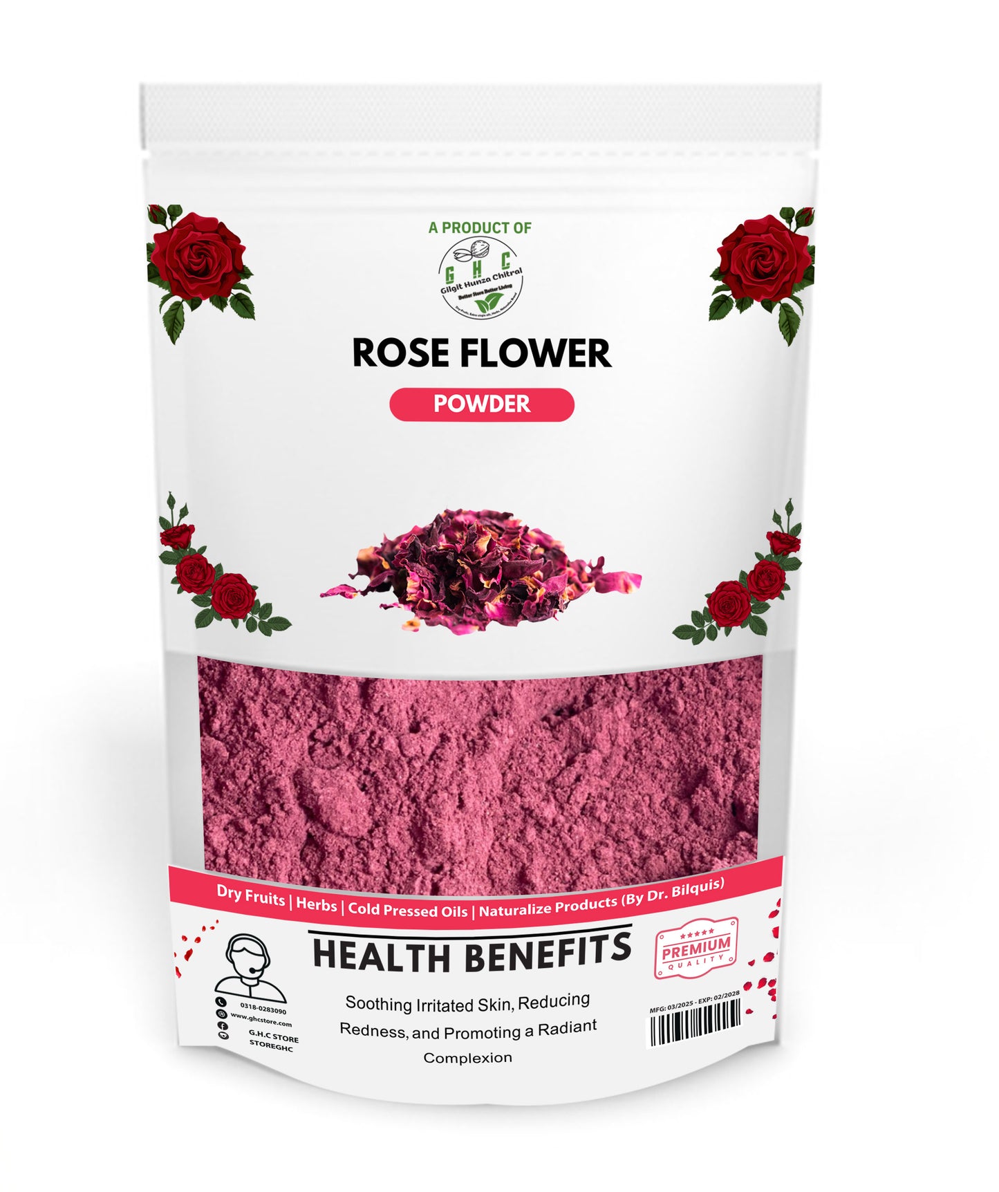 Rose Flower Powder 100gm