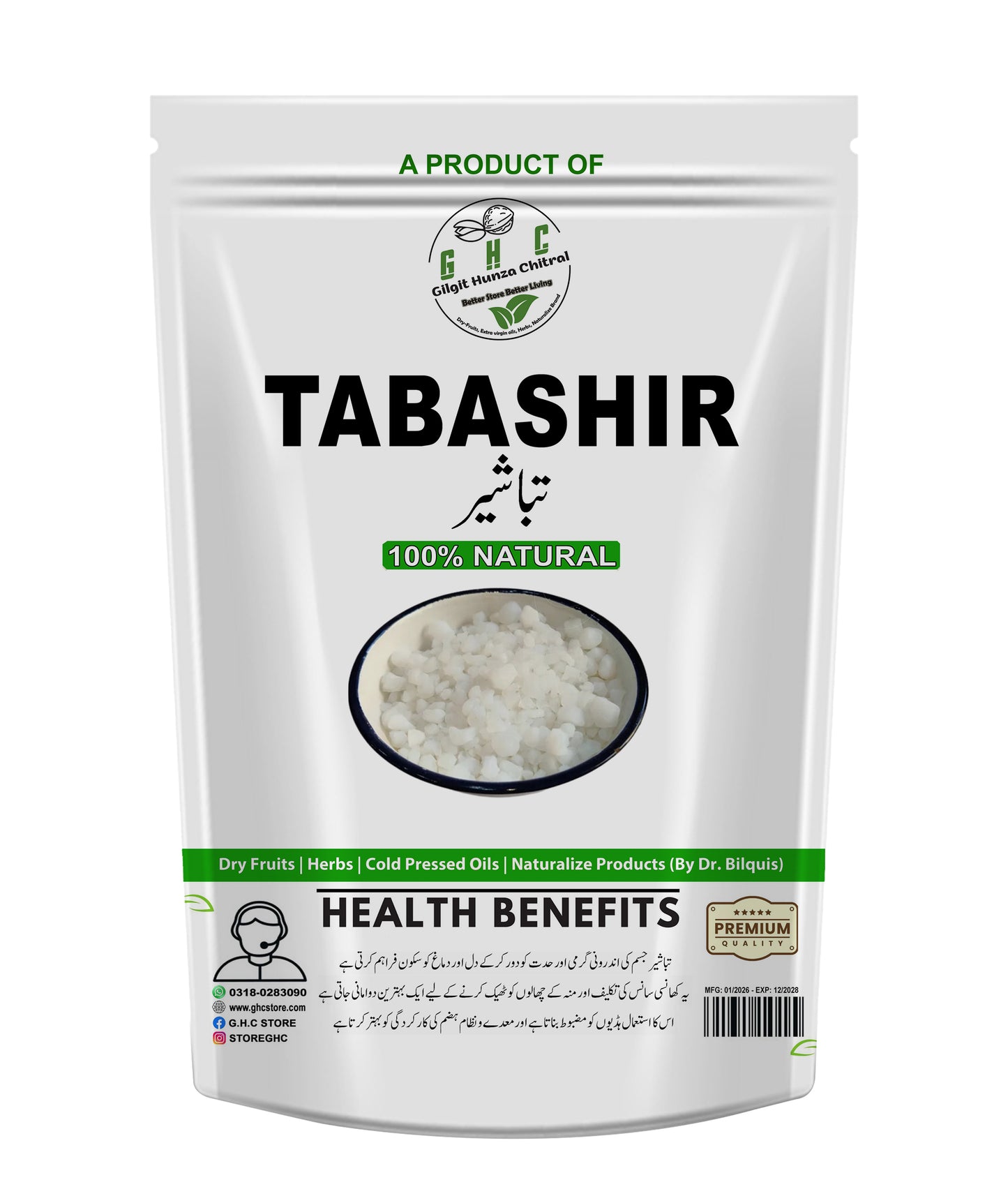 Pure Tabashir Powder bamboo silica for bones joints and calcium support at GHC| Store