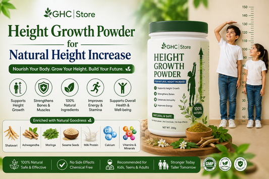 Naturalize Height Growth Powder for natural height increase and bone strength at GHC |Store