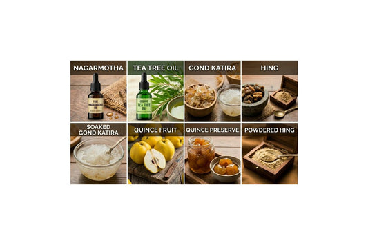 Nagarmotha Oil Tea Tree Oil Gond Katira Hing Bahi Murabba