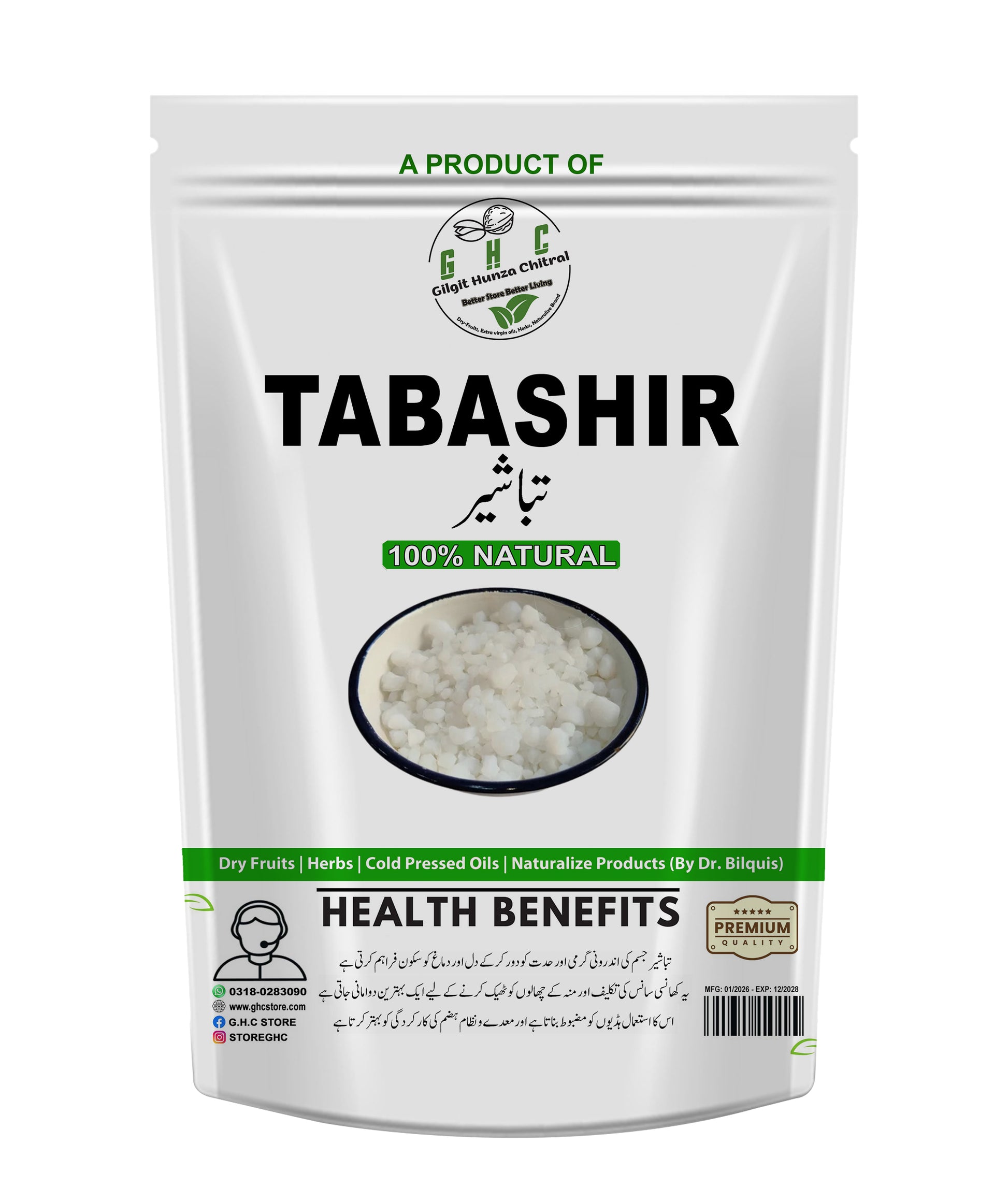 Pure Tabashir Powder bamboo silica for bones joints and calcium support at GHC| Store