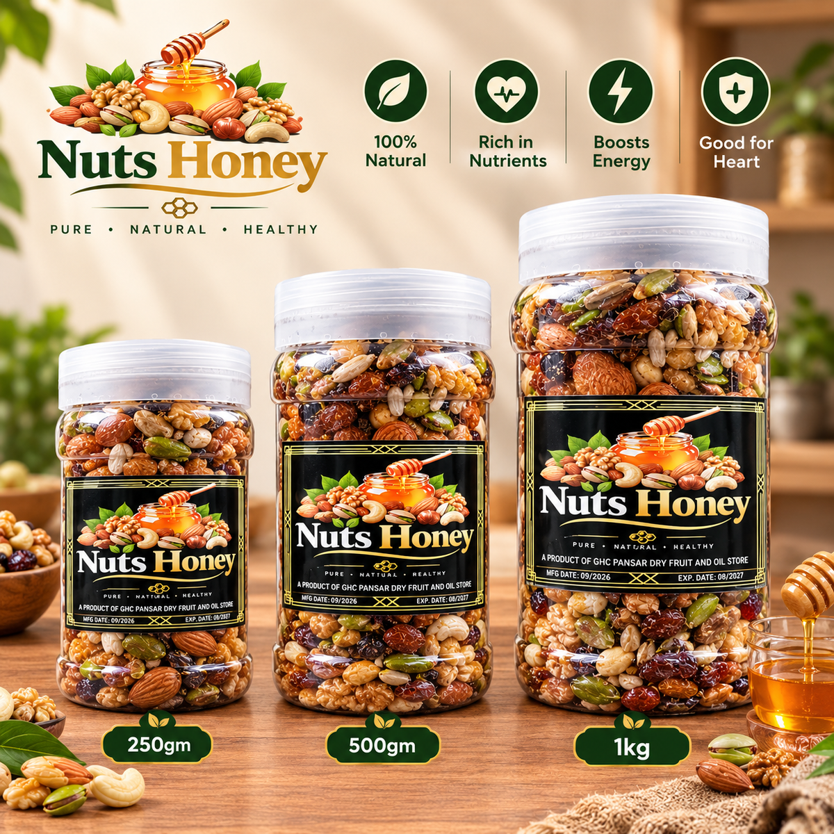 Nuts Honey – A Powerful Blend of Pure Honey & Premium Dry Fruits